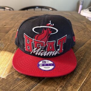 New Era Miami Heat Youth Snapback Hat NBA Hardwood Classics Cap